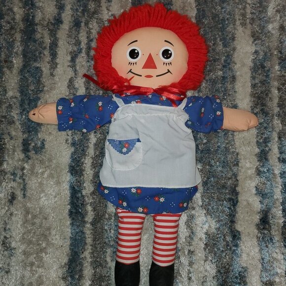 Vintage Collectible Raggedy Anne Doll By Johnny Gruelle 1980's - Picture 2 of 12
